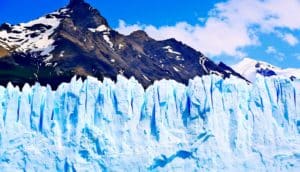 glacier wall of ice