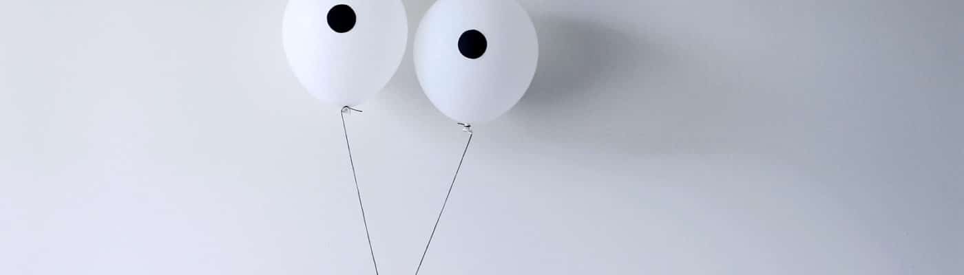 two balloons for eyes (macular degeneration concept)