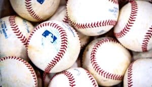 baseballs in a pile (baseball home runs concept)