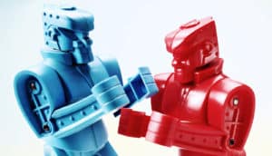 fighting robots (political parties concept)