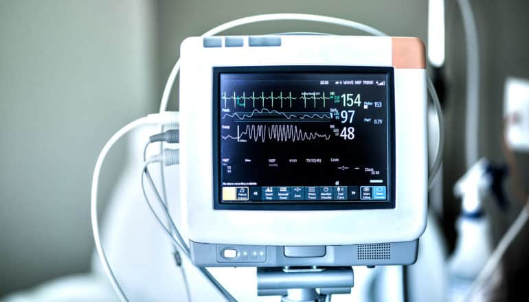 Medical vital signs monitor in a hospital - Futurity