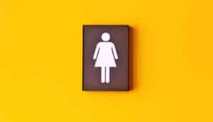 women's bathroom sign