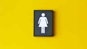 women's bathroom sign