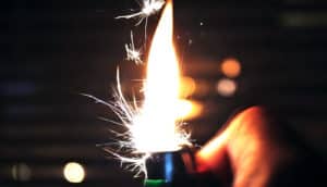 lighter sparking