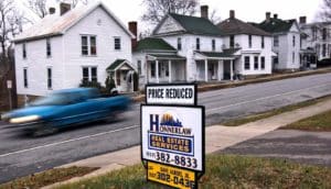 truck drives by for sale sign