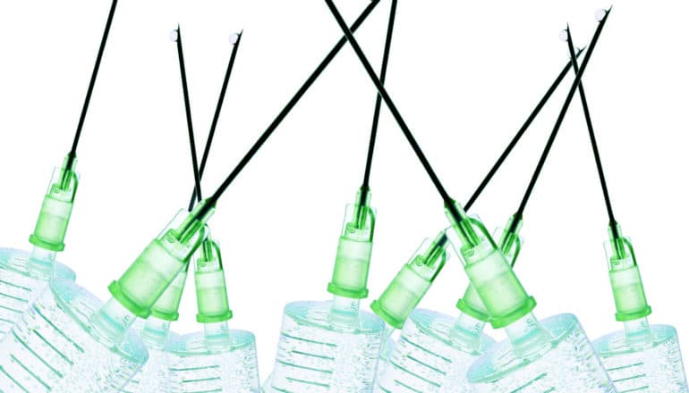 antibody solutions - syringes with green caps