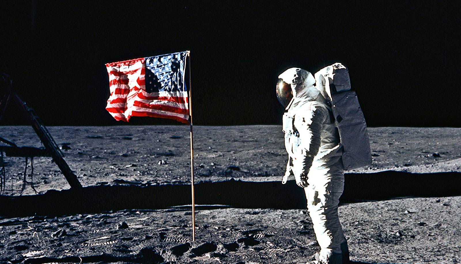 Flag On The Moon 1600 