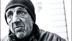 older man with beanie (Alzheimer's disease concept)