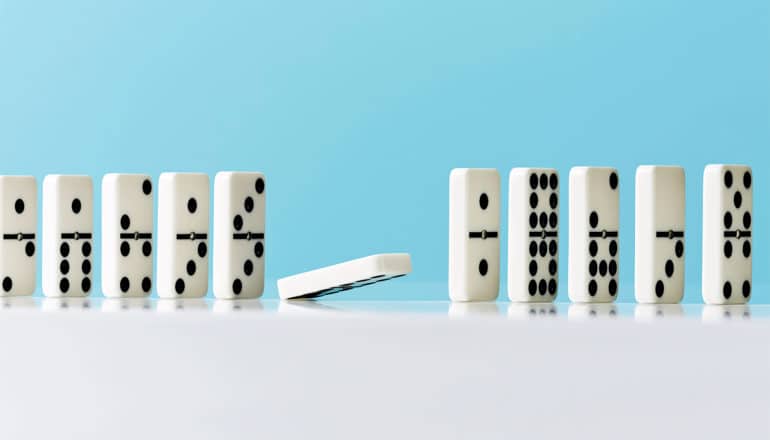 dominoes fail to fall (implicit bias concept)