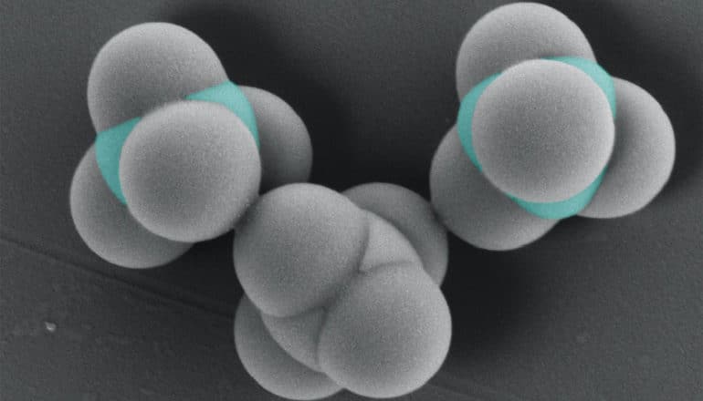 conjoined spheres in tetrahedral shapes