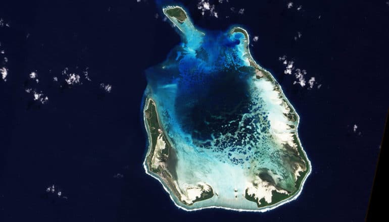 atoll from above