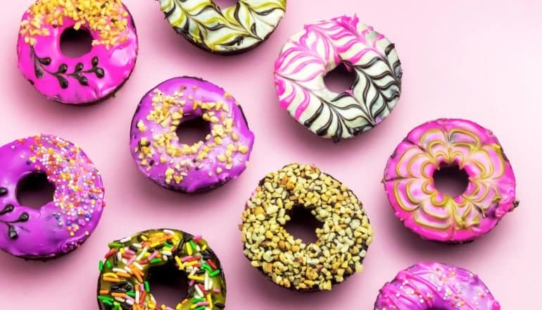 colorful doughnuts