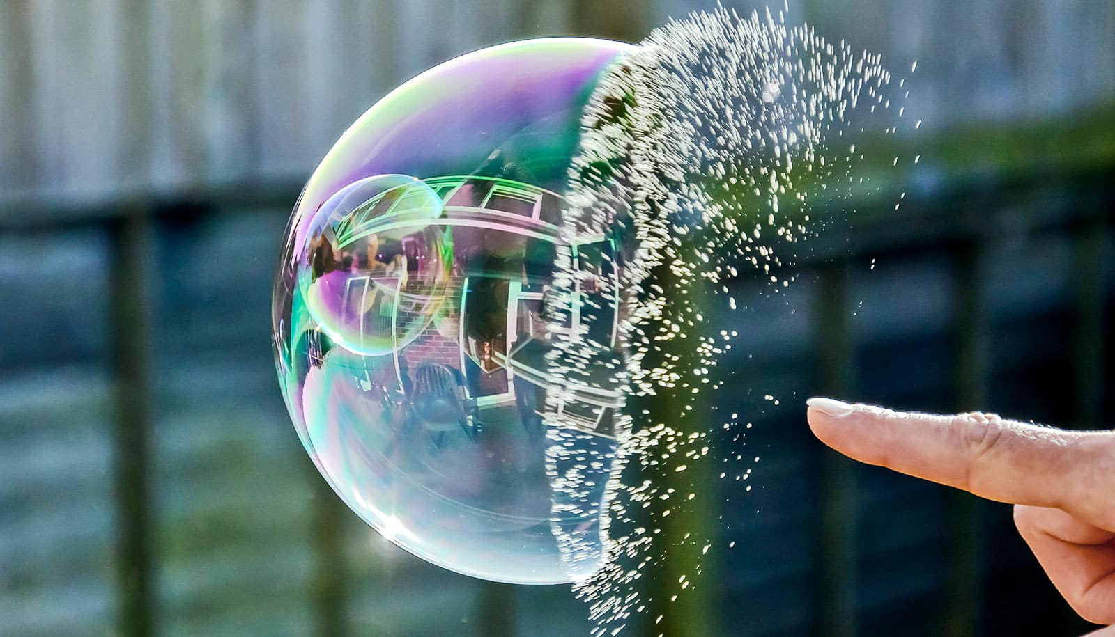 Why do bubbles pop?