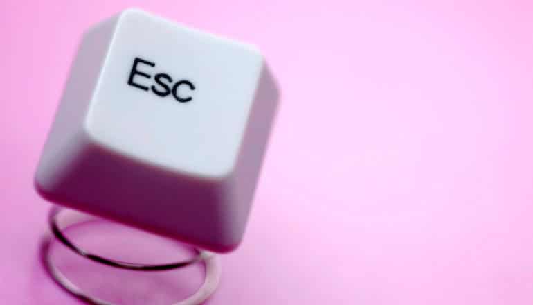 Esc key on spring