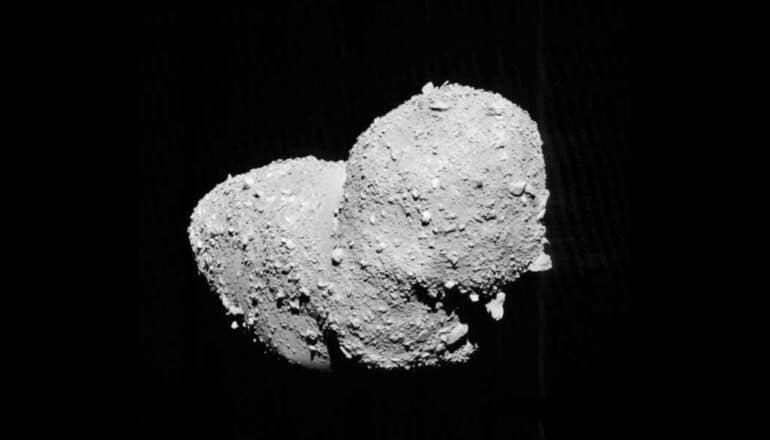 peanut-shaped asteroid